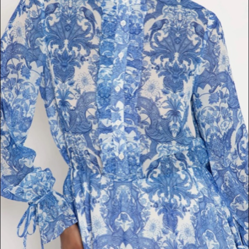 CHINOISERIE SHEER ANGEL DRESS